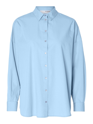 Selected Femme SlfDina-Sanni LS Shirt Cashmere Blue